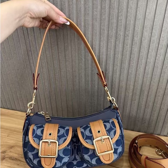 Coach Ashton bag in signature denim CY700 NWT - Picture 3 of 9